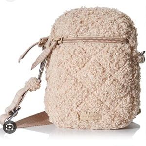 Vera Bradley beige cream teddy crossbody